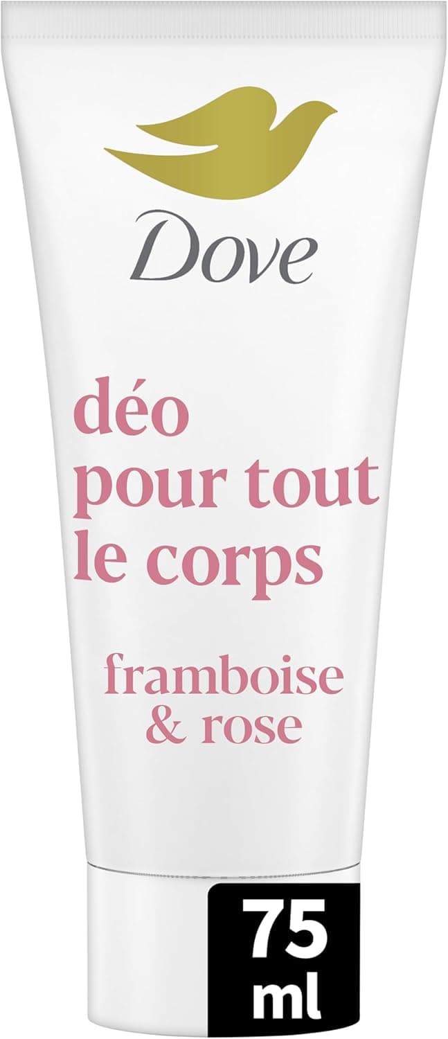 Dove Dove - Deodorant for the whole body - Cream- Raspberry & Rose - Anti Odors and White Traces 72h - Designed for Sensitive Skin - 75 ml