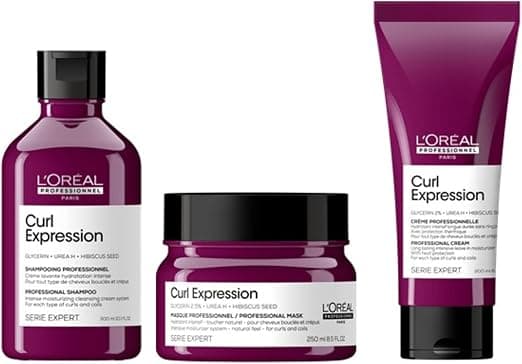 L'Oréal Professionnel | Curl Expression Routines for Curly Hair - Intense Hydration Shampoo, Moisturizing Mask, Definition Moisturizing Cream, Leave-In Reviving Care - Duo, Trio, Quartet - Image 1