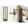Rotating Coffee Capsule Holder for Nespresso Vertuo Vertuoline (35 Pcs), Rotating Coffee Capsule Holder (Black for 35 Pods) - Image 5