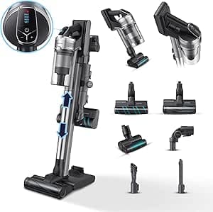 Samsung Jet 90 Complete VS20R9046T3/ET Cordless Vacuum Cleaner, Bagless, Power 200 W, 6 Accessories Included, Up to 60 Min Battery Life, Silver