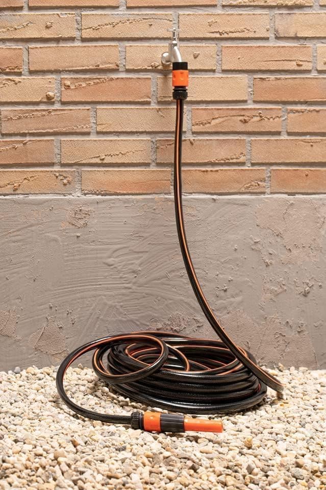 BLACK+DECKER Garden Hose 15 m – Garden Hose Diameter 13 mm – Garden Tools – Max. 6 Bar – PVC – Black/Orange - Image 6