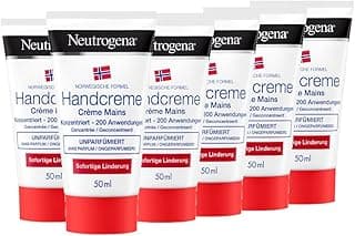 Neutrogena Norwegian concentrated formula for very dry hands, unscented, 6 x 50 ml