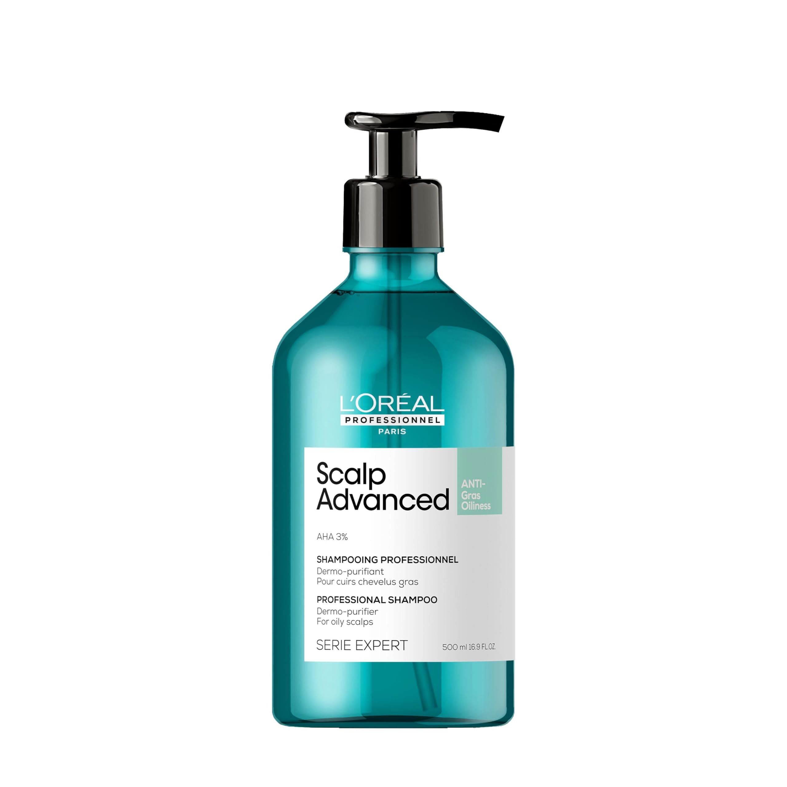 L'OREAL PROFESSIONNEL - Shampoing Anti-Gras enrichi en AHA - -78% de Sébum et +24% de Volume - Soin Dermo-Purifiant pour Cuirs Chevelus & Cheveux Gras - Sans Silicone - 500ml - Image 10