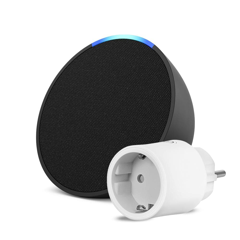 Echo Pop | Anthracite + OSRAM SMART+ Prise intelligente avec Matter, Fonctionne avec Alexa - Kit de démarrage Maison connectée - Image 9