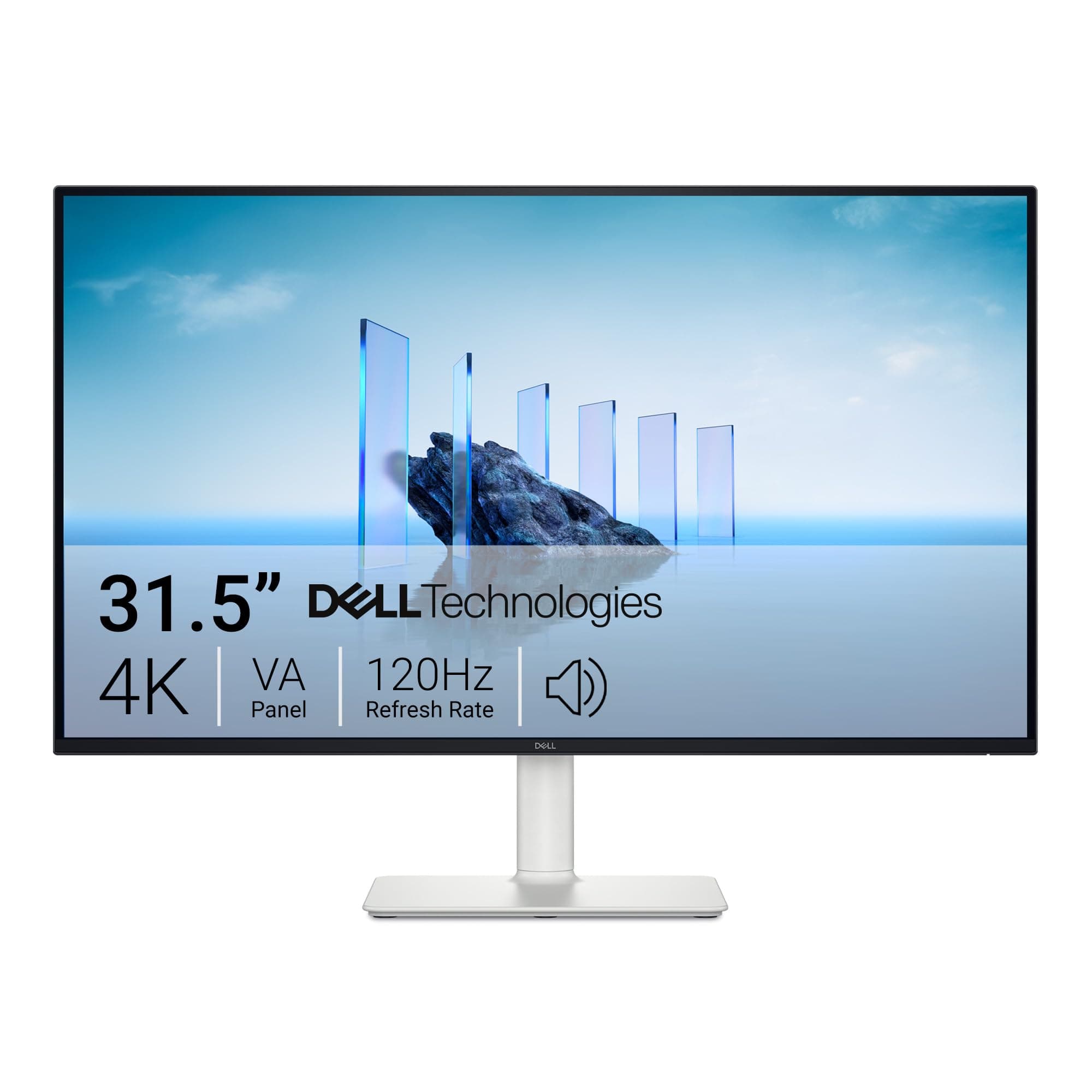 Dell 32 Plus PC Monitor - S3225QS, 4K UHD (3840x2160), 120Hz, VA, 4ms, AMD FreeSync Premium, 95% DCI-P3, HDR10, Height Adjustment, Built-in Speakers, DisplayPort, 2 HDMI, 3 Year Warranty - Image 1