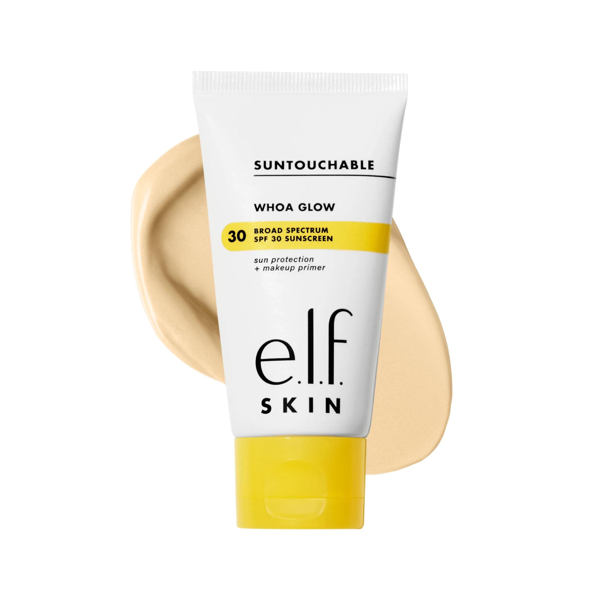 e.l.f. SKIN Suntouchable Whoa Glow SPF 30, Sunscreen & Makeup Primer for a Glowy Finish, Made With Hyaluronic Acid, Vegan & Cruelty-Free, Packaging May Vary, Sunbeam - Image 9