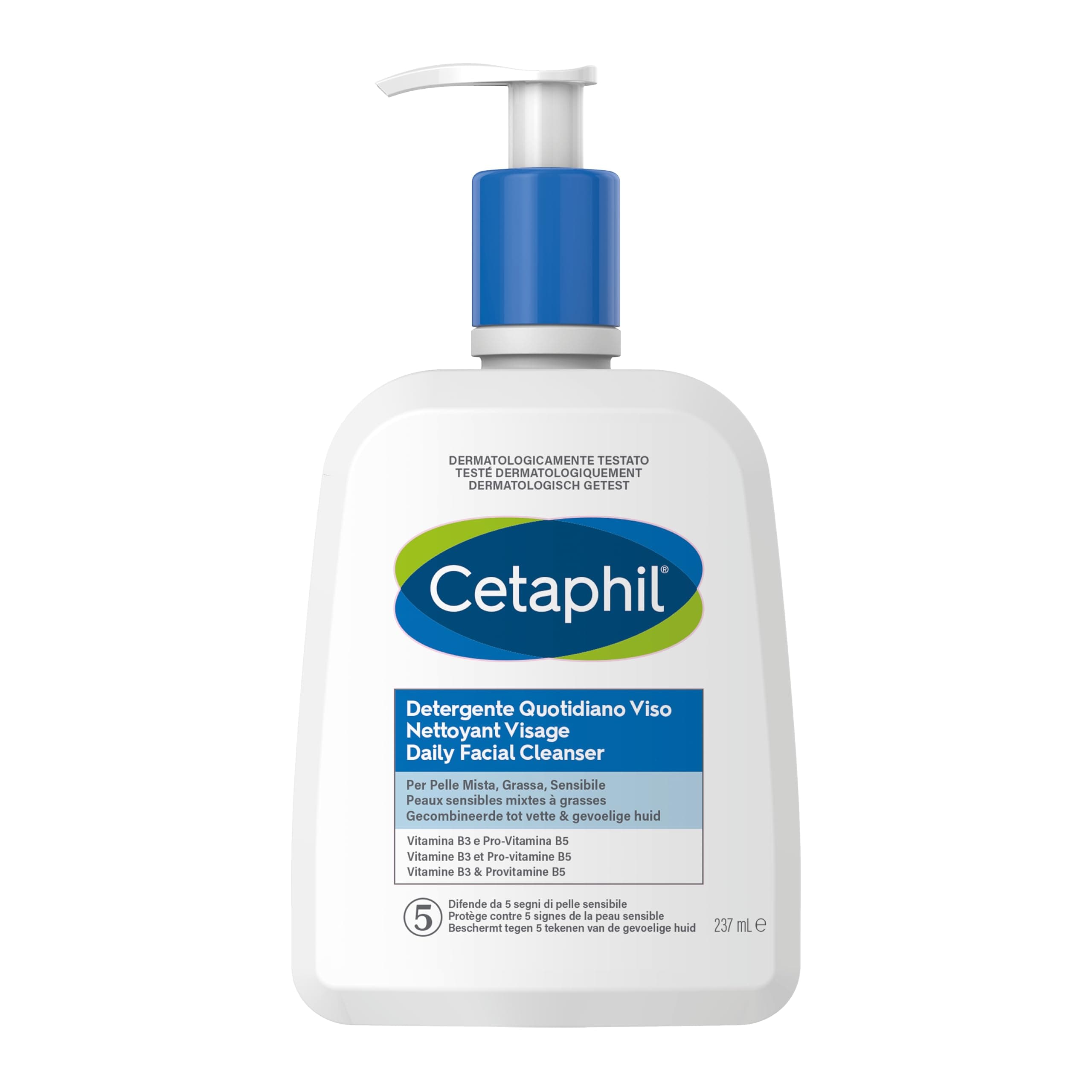 Cetaphil Gel nettoyant visage 237ml, pour peaux sensibles mixtes à grasses, nettoyant visage femme et homme, à base de Niacinamide, Panthénol et glycérine - Image 9