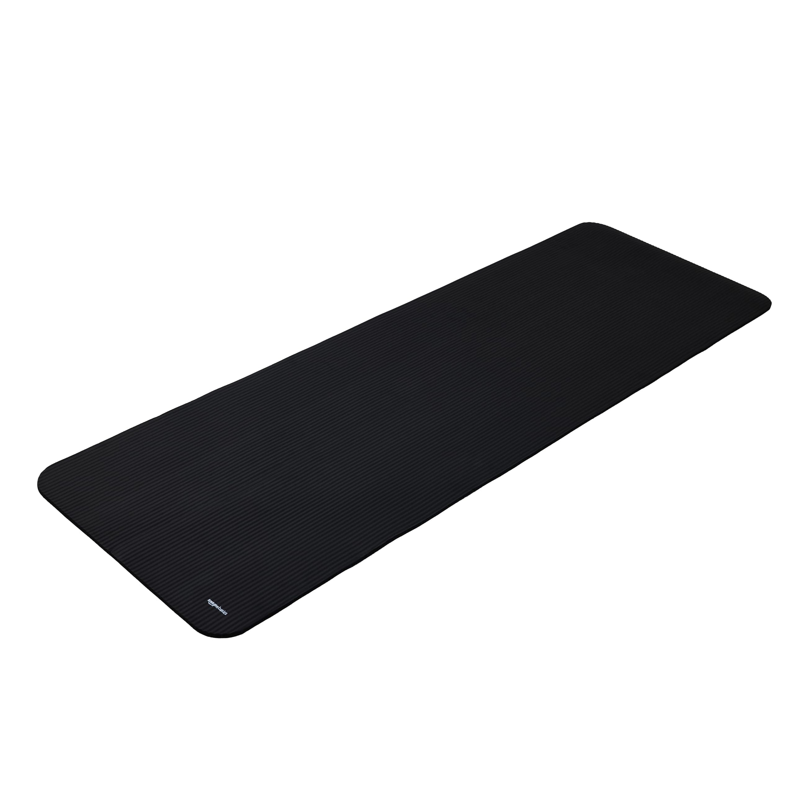 Amazon Basics Tapis de yoga, antidérapant, très épais, d'exercice Pilates, 183 x 61 x 1 cm, Noir - Image 9