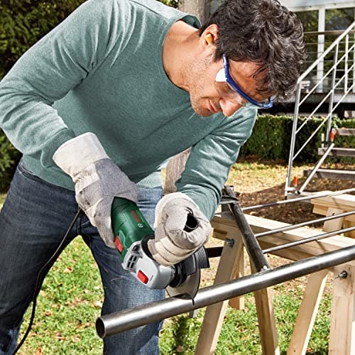 Meuleuse d’angle Bosch UniversalGrind 750-125 (livré dans un carton; 750 W ; 2 disques à tronçonner droit ; 1 disque à meuler ; pour meuler, tronçonner, brosser et poncer) – Amazon Edition - Image 4