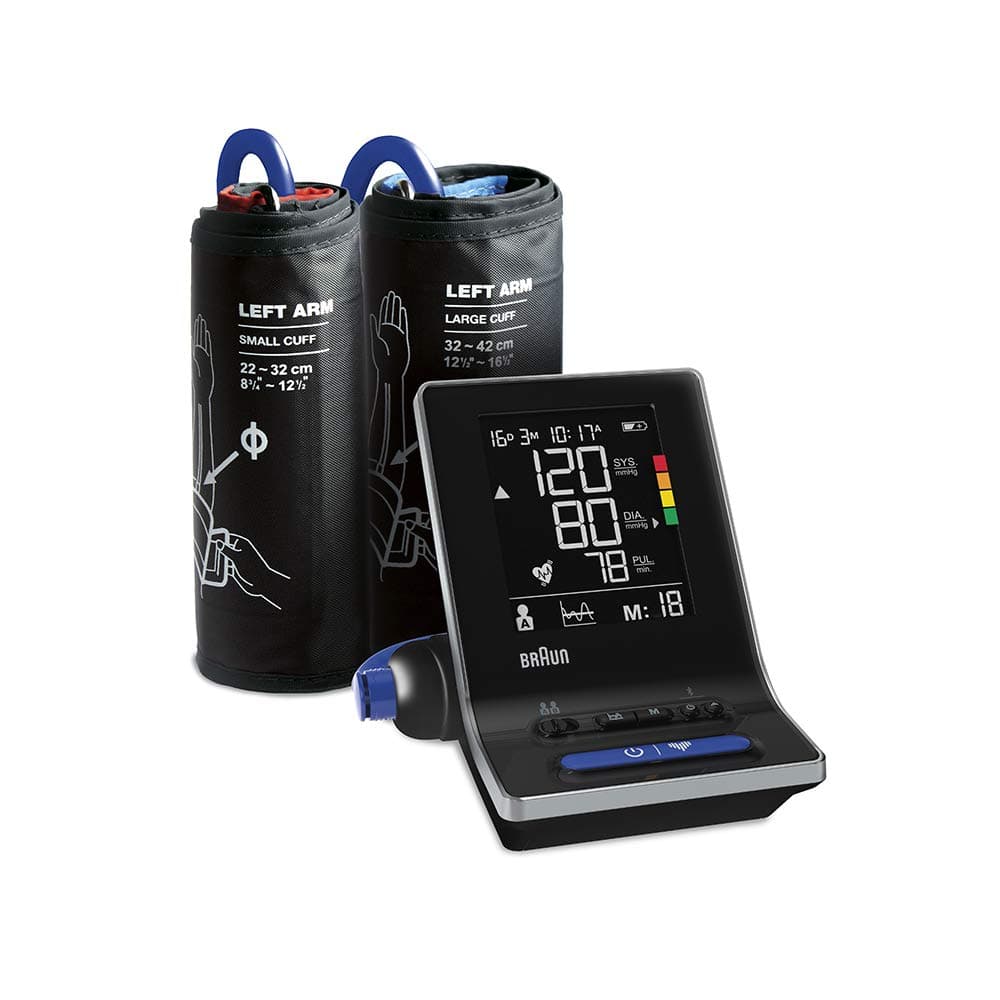 Braun ExactFit 5 Connect Smart Arm Blood Pressure Monitor | Compatible with Braun Healthy Heart App | Colour Coded | 2 Armband Sizes | For Home Use | BUA6350 - Image 10