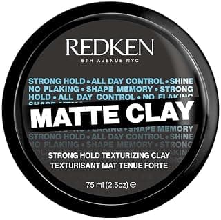 Redken, Cire Modelante à l'Argile pour Effet Déconstruit, Texture légère, Touché Souple, Sans Résidu, Pour Tous Types de Cheveux, Matte Clay, 75ml