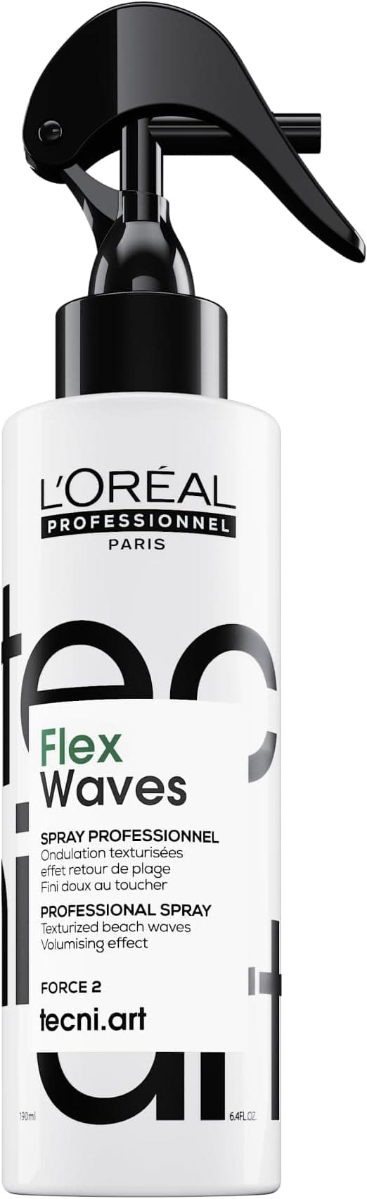L'Oreal Professionnel Tecni Art Flex Waves Styling Spray - Textured Beach Back Effect - Volume & Matte Finish - No Residue and Non-Greasy - All Hair Types - 190 ml - Image 1