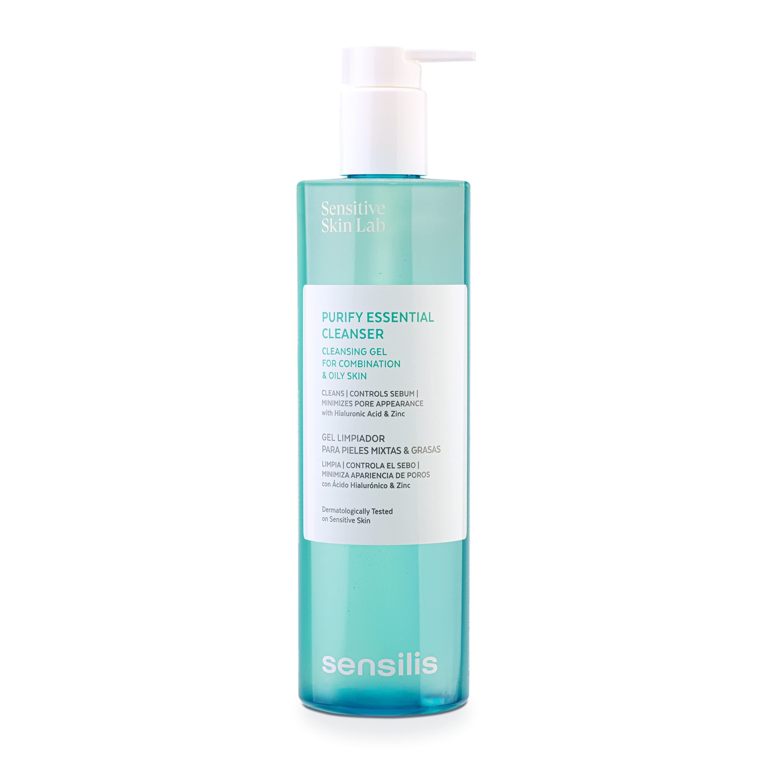 Sensilis - Purify Essential Cleanser, Cleansing Gel for combination and oily skin with hyaluronic acid and zinc - 400 ml - Image 8