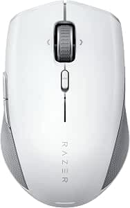 Razer Pro Click Mini - Professional Wireless Mouse (Silent and Touch Clicks, HyperScroll Technology, Multi-Task, 7 Programmable Buttons) Mercury White