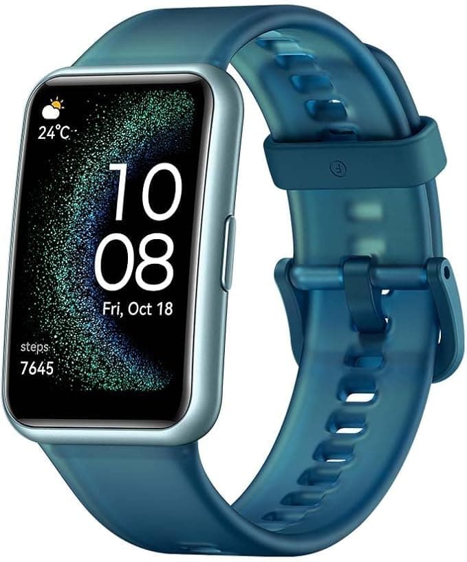 HUAWEI Watch FIT Special Edition 1.64 Inch AMOLED HD Screen, Scientific Sleep Tracking, Built-in GPS, Long Battery Life, Compatible with Android and iOS, Green + AP52 - Image 1