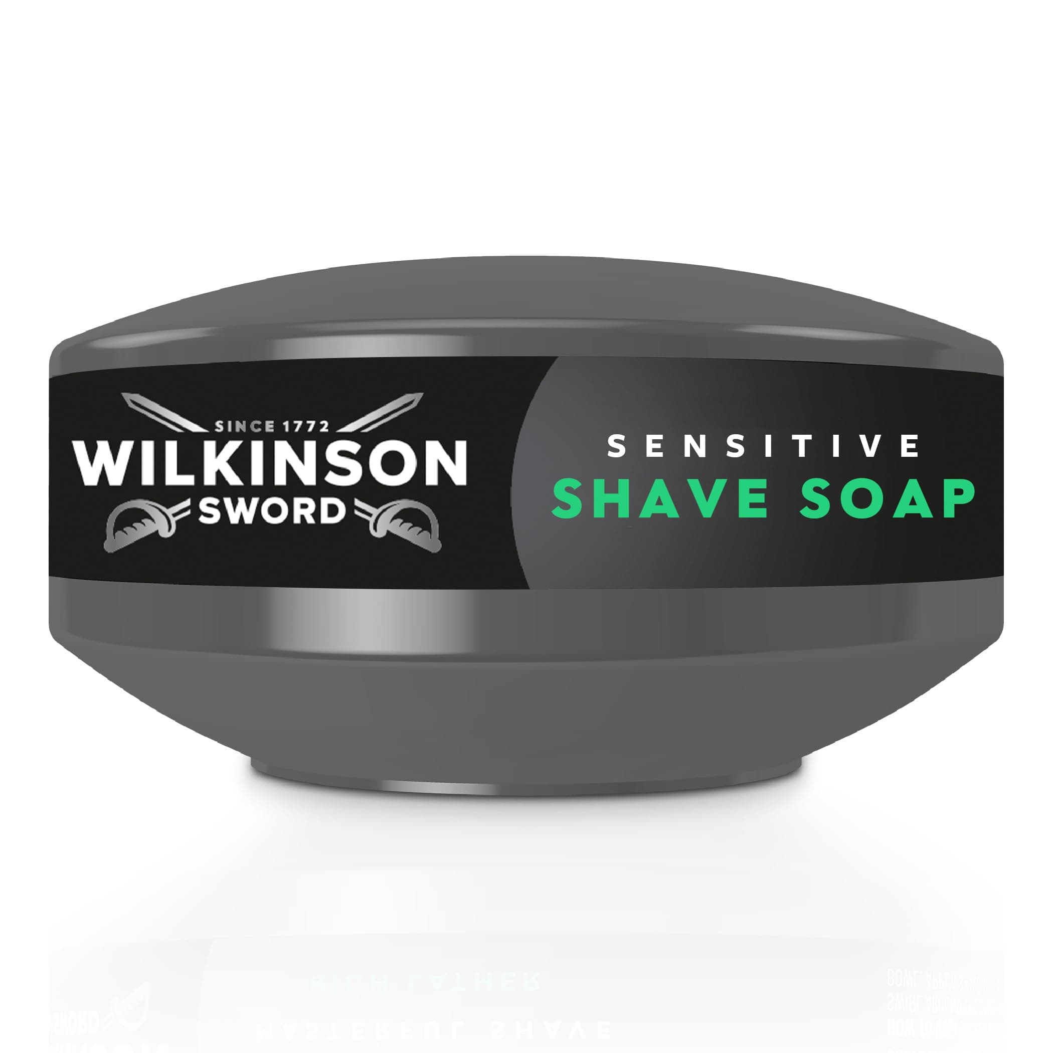 Wilkinson Sword Wilkinson Sword shaving soap for sensitive skin Ideal for men's toiletry bags, home barber kits, shaving soap and bowl for sensitive skin, 1 pack
