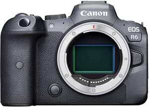 Canon EOS R6 Full Format Hybrid Camera 20 Megapixels Standard Black Body