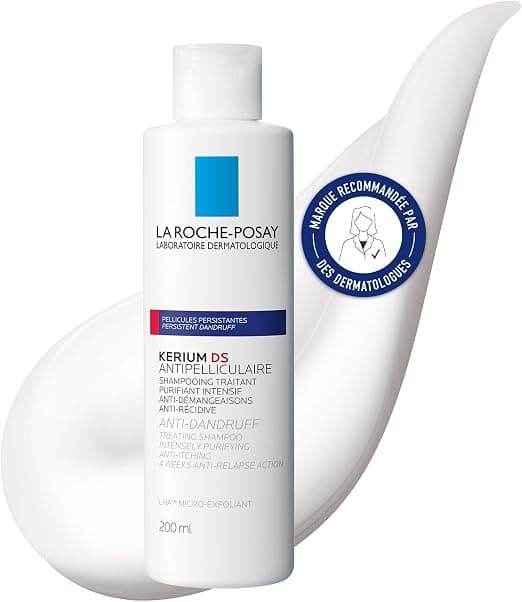 La Roche-Posay, Kerium DS Anti-Dandruff Shampoo Intensive, Reduces and Soothes Itching, Effective From First Use, 200 ml
