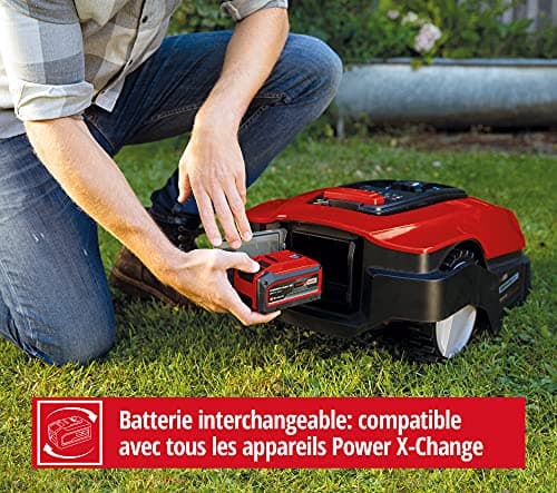 Einhell FREELEXO 800 LCD BT Robot Lawnmower (up to 800 m², Multi-Zone Mode, Bluetooth Control Via Mobile App, for slopes up to 35%, Sold with Installation Accessories) - Image 5