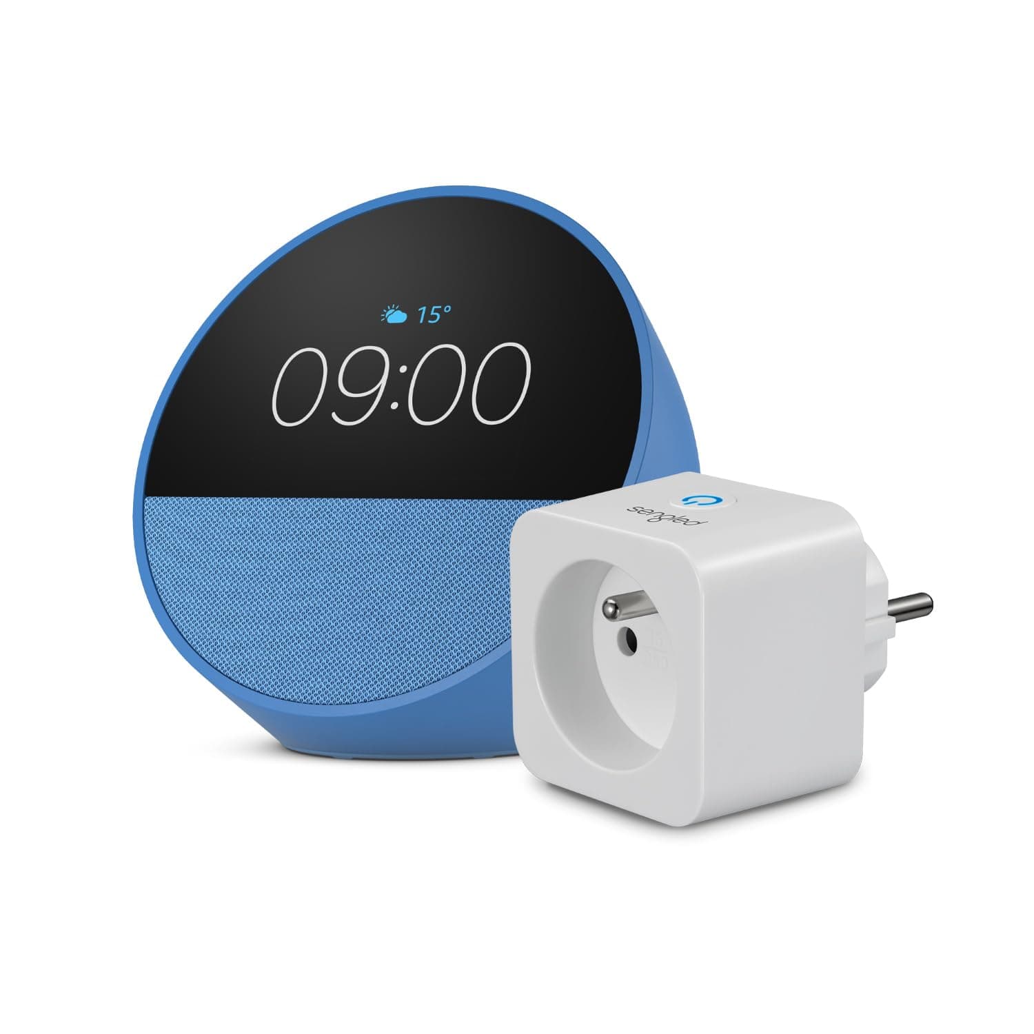 Echo Spot | Bleu + Sengled Smart Plug, Fonctionne avec Alexa - Kit de démarrage Maison connectée - Image 8