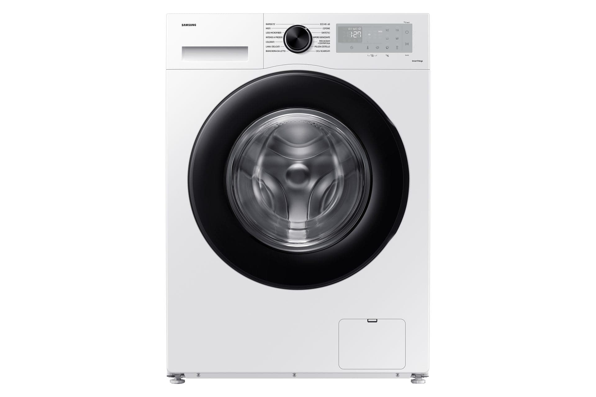 Samsung Crystal Clean WW80CGC04DAHET Washing Machine, 8 kg, Wi-Fi, Ecobubble, Steam, Front Loader, 60 x 85 x 60 cm - Image 1