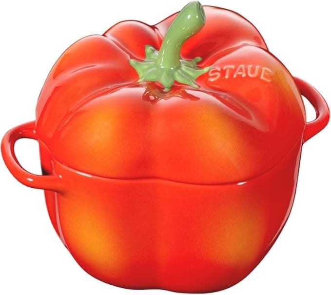 Casserole pimento pequena de cerâmica da Staub - Vermelho - Image 1