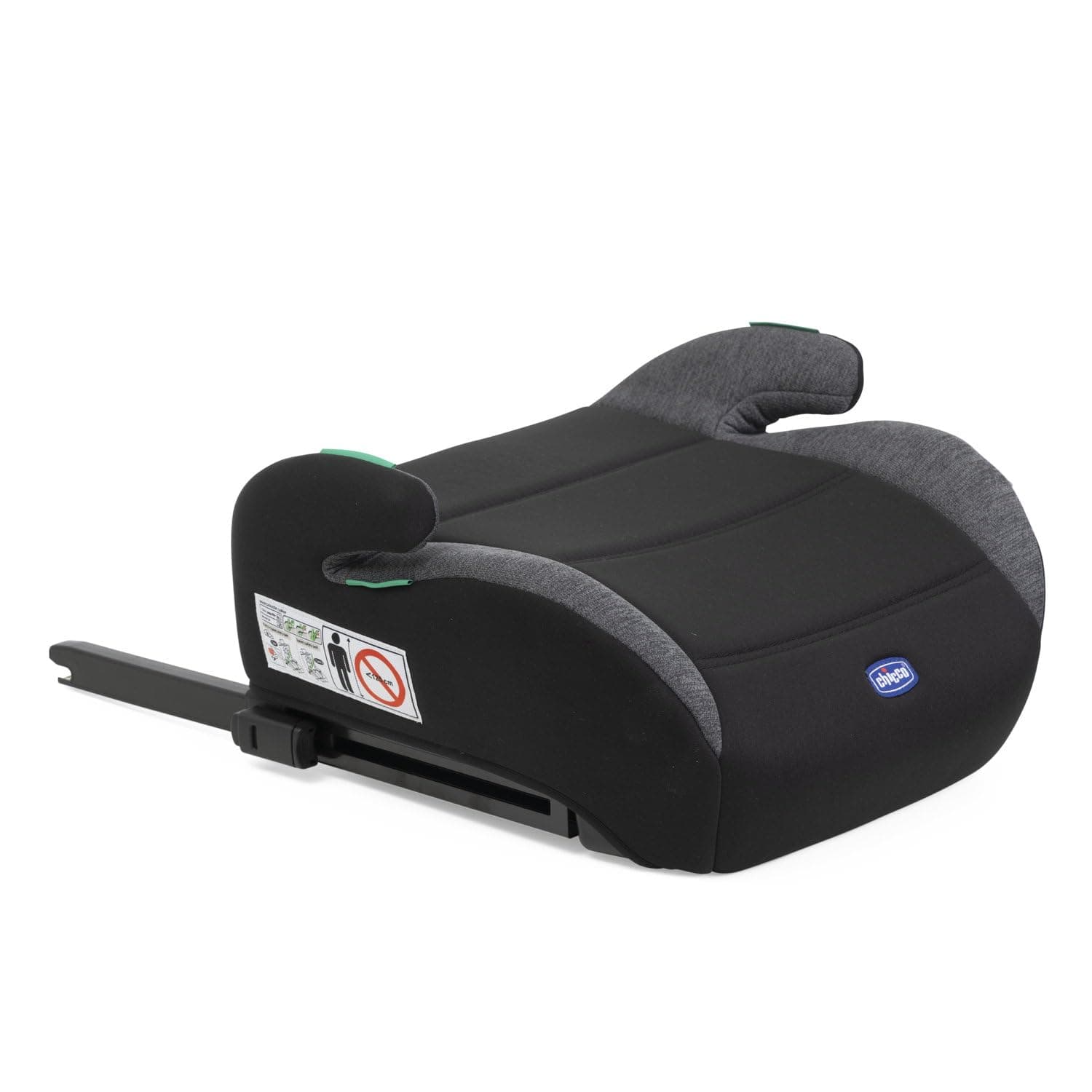 Chicco Quasar Fix i-Size Child Car Seat 7-12 Years (126-150 cm), Weight 23-36 kg, Group 3, Easy to Install with Isofix System, with Padded Armrests and Comfortable Seat, Black - Image 1