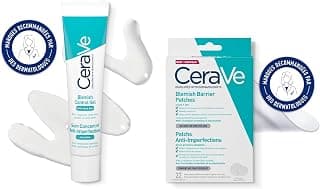CeraVe, Soins pour les Peaux à Tendance Acnéique, Soin Concentré Anti-Imperfections 40 ml, et Patchs Anti-Imperfections Invisibles x22 (2 Tailles, 10 & 12 mm), pour Cibler, Corriger et Hydrater