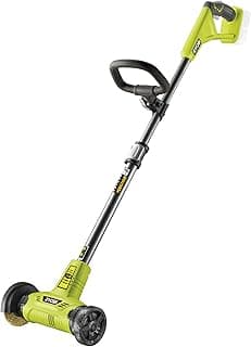 RYOBI - Nettoyeur de Joint 18V One+ RY18PCA-0 – Brosse Rotative métalique 11,5cm, Nettoyage Efficace Terrasse, Pierre, Escalier, Carrelage – Batterie Non Incluse