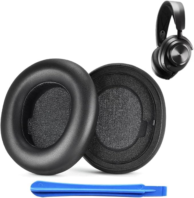 Replacement Ear Pads Protein Leather for Steelseries Arctis Nova Pro Wireless Headphones Cushions Durability Earpad Headset Ear Pads Cups - Image 1