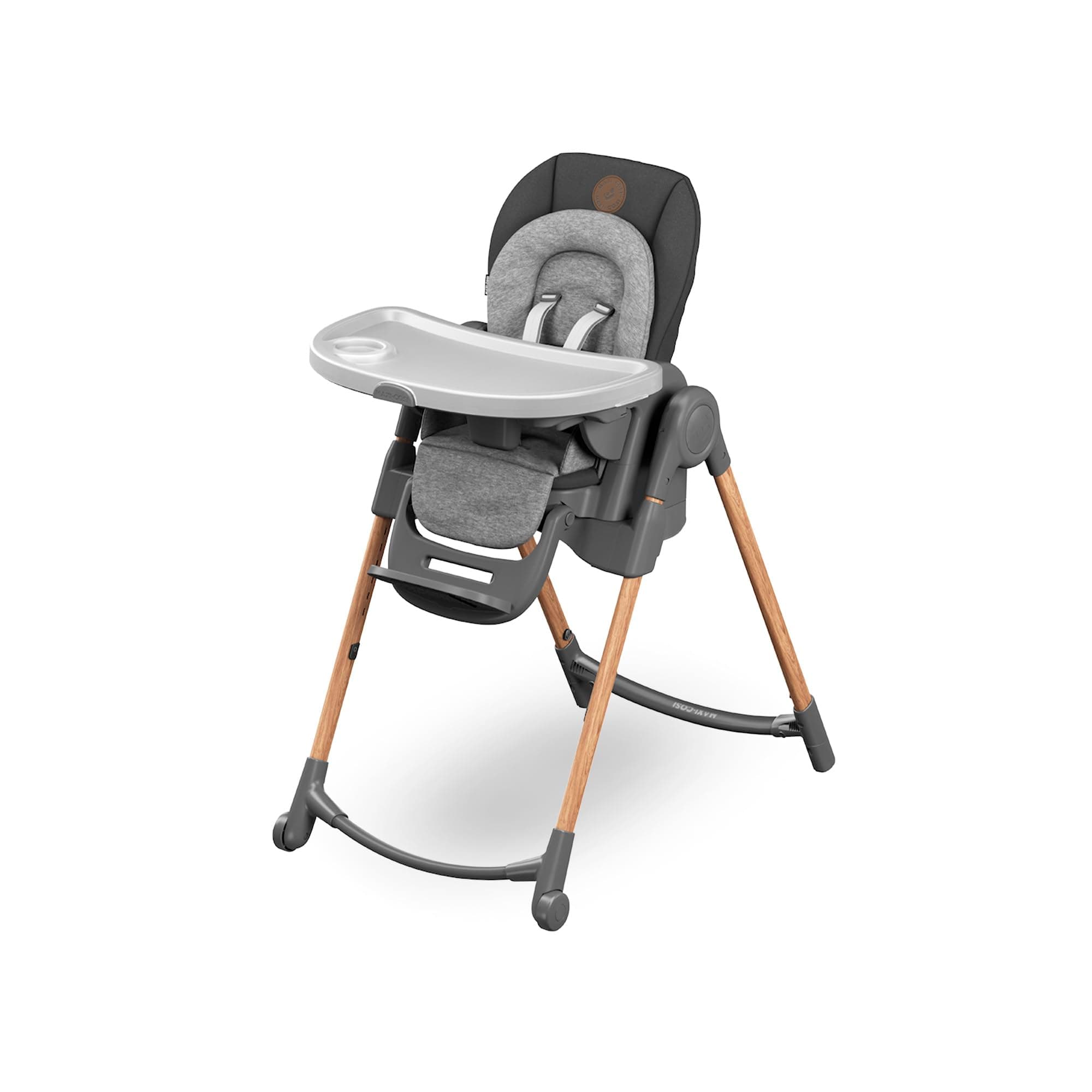 Maxi-Cosi Maxi-Cosi Minla Baby Highchair, 0 - 14 years, 60 kg max, Baby Highchair, 9 Adjustable Heights, 5 Different Tilts, 4 Tray Positions, Compact Folding, Essential Graphite