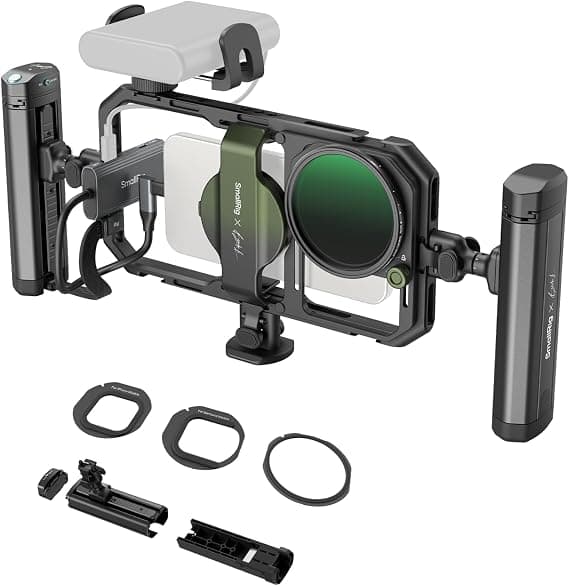 SMALLRIG x Brandon Li All-in-One Mobile Video Kit, Universal Quick Release Video Editing Kit for iPhone for Samsung, with 67mm VND Filter, Wireless Rotating Handles for M.2-4596 SSD - Image 1