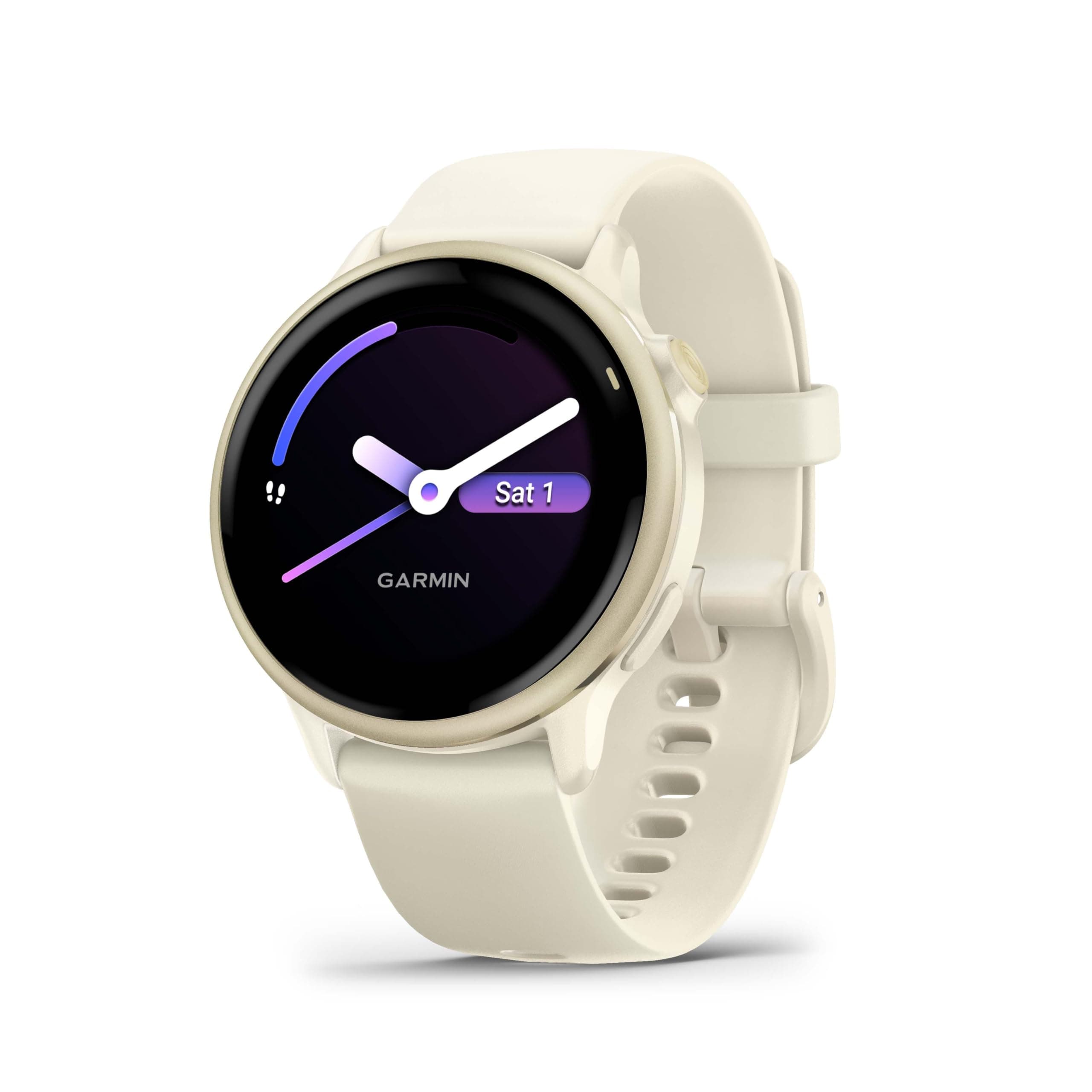 Garmin vívoactive 6 - Fitness & Health GPS Smartwatch with Ultra-Bright Display - Lunar Gold with Ivory Case - Image 1
