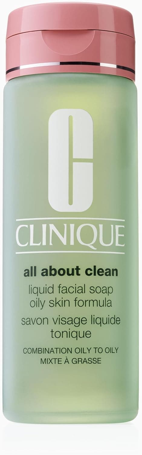 Clinique All About Clean Savon Visage Liquide Tonique, Pour Peaux Mixtes à Grasses, 200 ml
