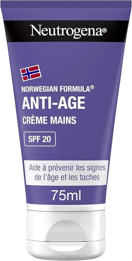 Neutrogena Neutrogena – Hand Cream SPF 20 Norwegian Formula (75 ml tube) – Moisturizing hand cream against visible signs of age and stains – Hand care with delicate fragrance