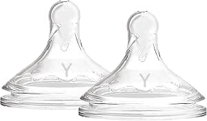 Dr. Brown'S Options +, Silicone teat cup (for cereals) Wide mouth, 9 months, Transparent