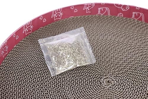 Kerbl Pet Cat Scratching Post Circle Cardboard Pink Diameter 34 cm - Image 4