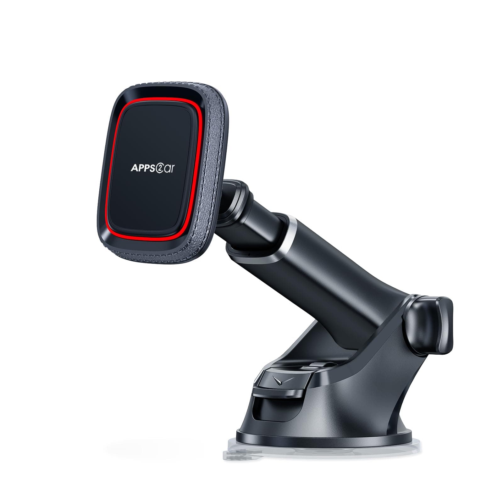 Mobil APPS2Car Magnetic Car Phone Holder, Dashboard/Windshield Holder, Car Phone Holder with Adjustable Telescopic Arm, 6 Powerful Magnets for All Mobile Phones