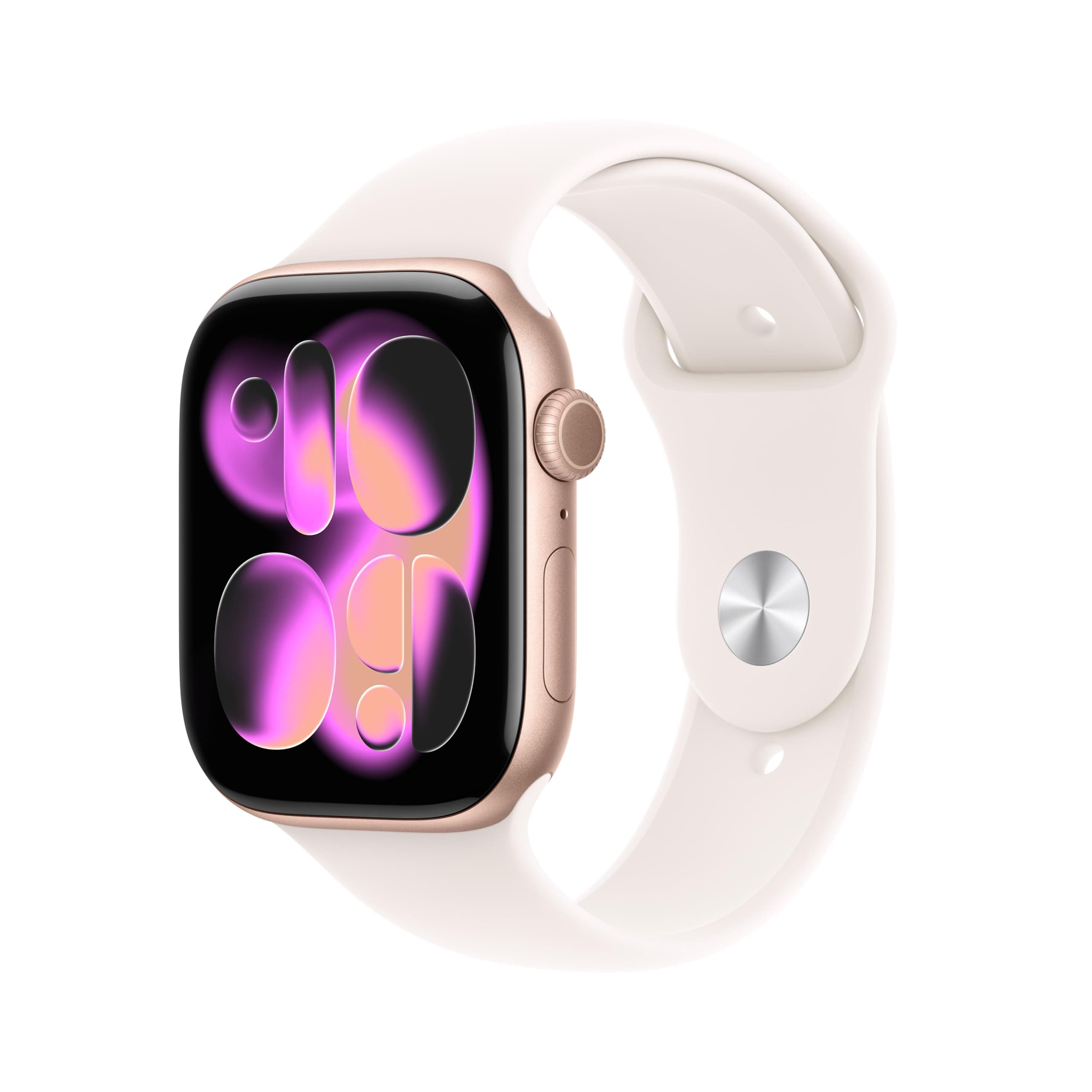Apple Apple Watch Series 11 [GPS 46mm] Smartwatch with Rose Gold Case and Soft Pink Sport Strap Sleep Score, Activity Tracker, Health Tracker, Screen Always On