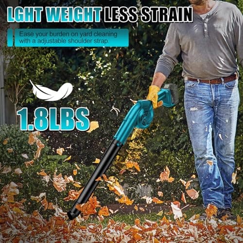 Cordless Leaf Blower Compatible with Makita 18V (No Battery) Lawn Care Electric Blower for Leaf Blowing Snow - Image 4