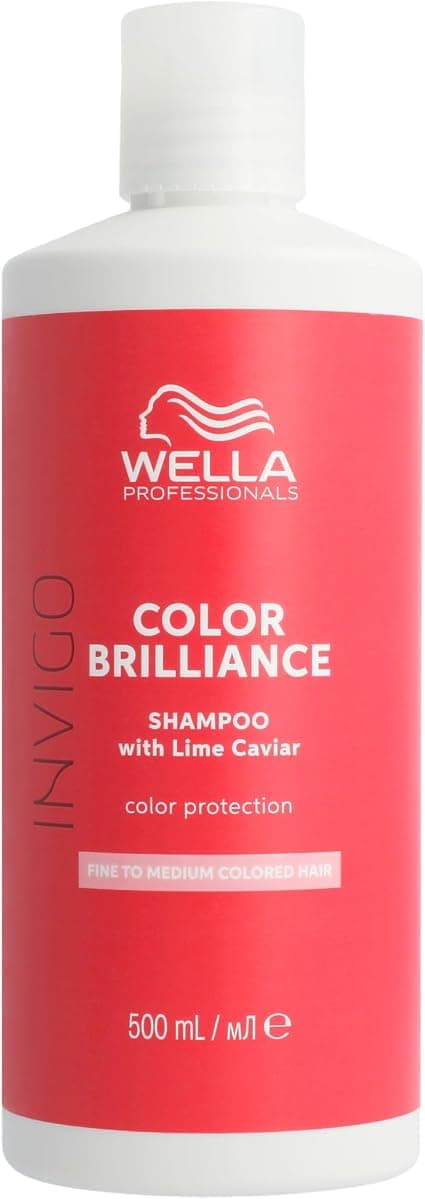 Wella Professionals INVIGO COLOR BRILLIANCE Shampoo - Maintains Radiance and Protection of Hair Colour - Shampoo for Fine to Normal Coloured Hair, 500 ml - Image 1