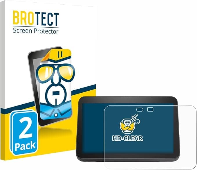 brotect Protection Ecran pour Amazon Echo Show 8 2023 (3ème Gen.) (2 Pièces) - Film Protection Ultra Clair - Image 1
