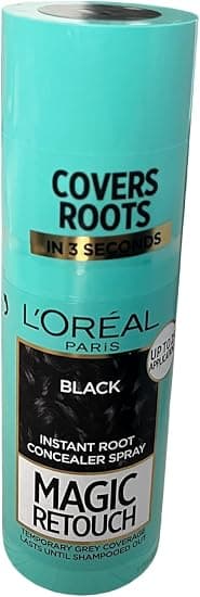 L'Oréal Paris Magic Retouch Spray Paint Black 75ml (Pack of 1), 75 ml (Lot de 1), Metal - Image 1