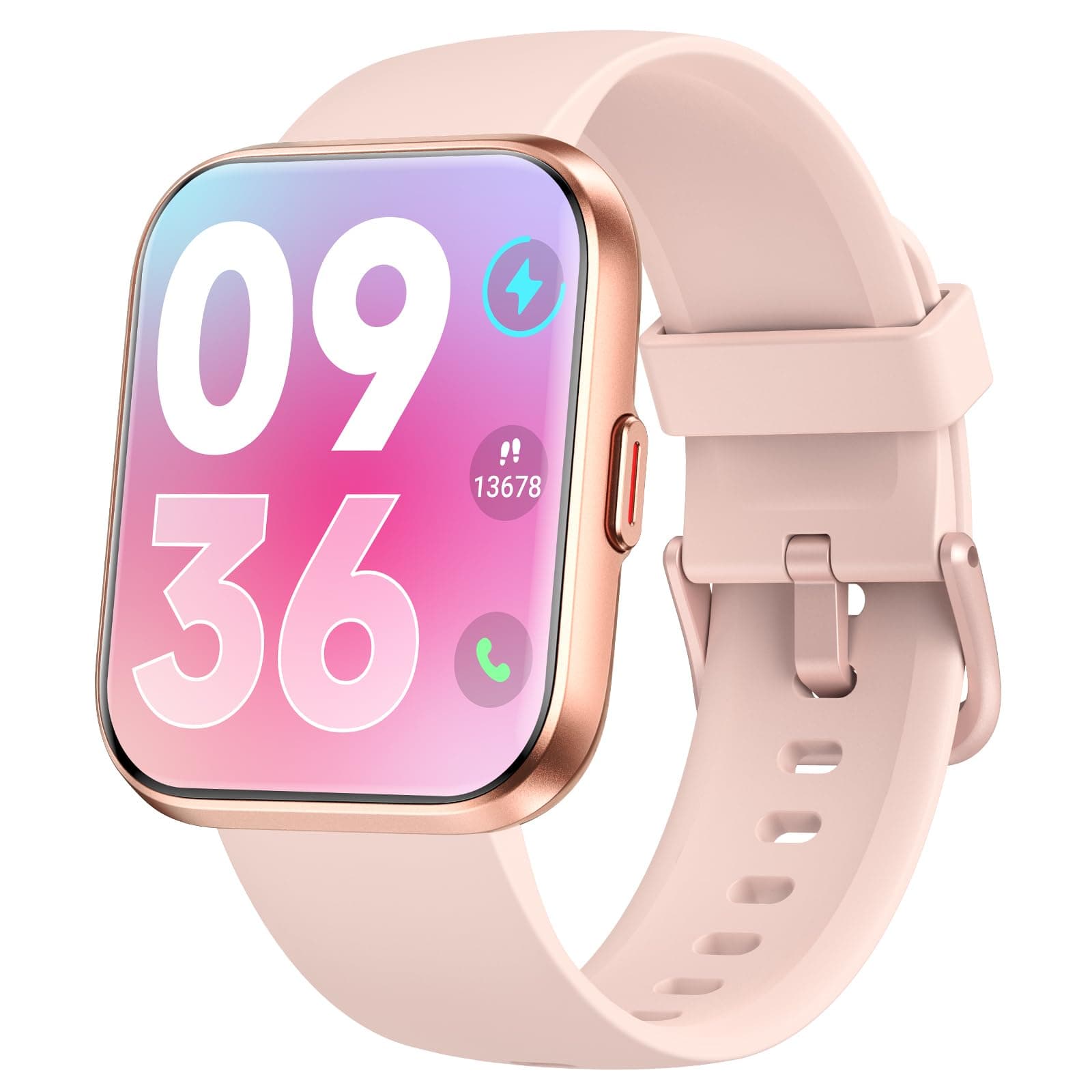 Women's Smart Watch 1.8 Inch AMOLED Smartwatch with Built-In Alexa Call, Smartwatch for 100 Sports Modes, Heart Rate, Sleep, SpO2, IP68 Waterproof Pedometer for Samsung, iOS, Android - Image 1