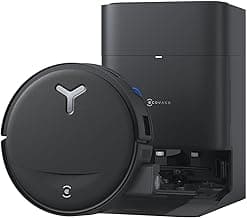 ECOVACS DEEBOT T80S Omni Robot Aspirateur Laveur, 24 800 Pa, OZMO Roller 2.0, ZeroTangle 3.0, Triple Lift, Lavage Patin 40 à 75 °C, Séchage à l'Air Chaud, Noir