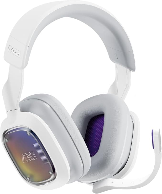 Logitech G Astro A30 LIGHTSPEED Wireless Gaming Headset, Bluetooth, Dolby Atmos, Detachable Mic, 27 Hour Battery, USB Charging, PS5, PS4, Xbox, Nintendo Switch, PC, Android - White - Image 1