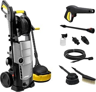 Lavor Nettoyeur Haute Pression GALAXY 160 GL avec Enrouleur, deux Brosses et Accessoire Lave Sols, Puissance 160 bar max, Débit 510 l/h max, Moteur 2500W