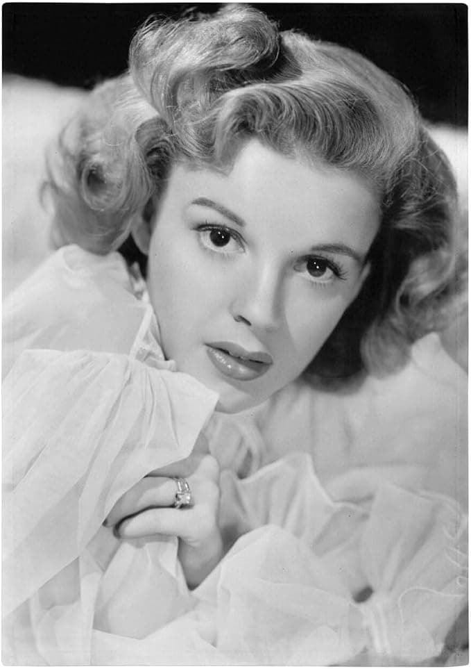 Torchon de Cuisine et Essuie-Mains - Judy Garland Actrice Photo de Star Célébrité Vieux Cinéma Original 2 Lily Mars - Linge Décoratif Absorbant Tissage Panama Format 36x50 cm Imprimé en France - Image 1