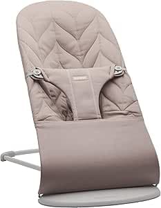 BabyBjörn Bliss Lounger, Woven, Petal quilting, Sand grey
