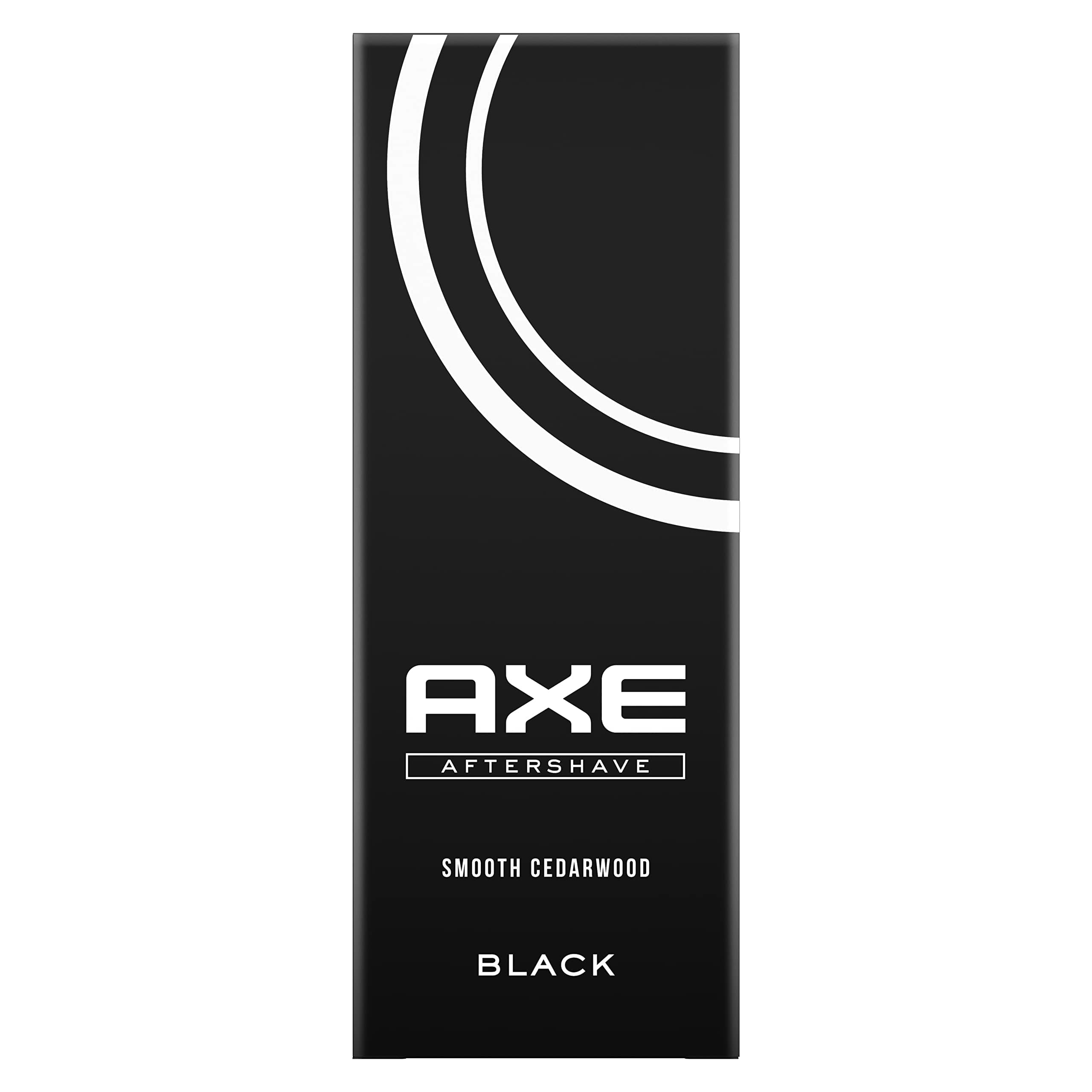 AXE Axe Black aftershave for well-groomed skin with spicy and masculine scent of cedarwood and frozen pear 100ml 1 piece